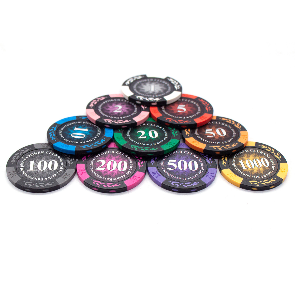 Wholesale 14 gram Customized Professional Clay Poker Chips Ceramic Poker chips With Custom Printing