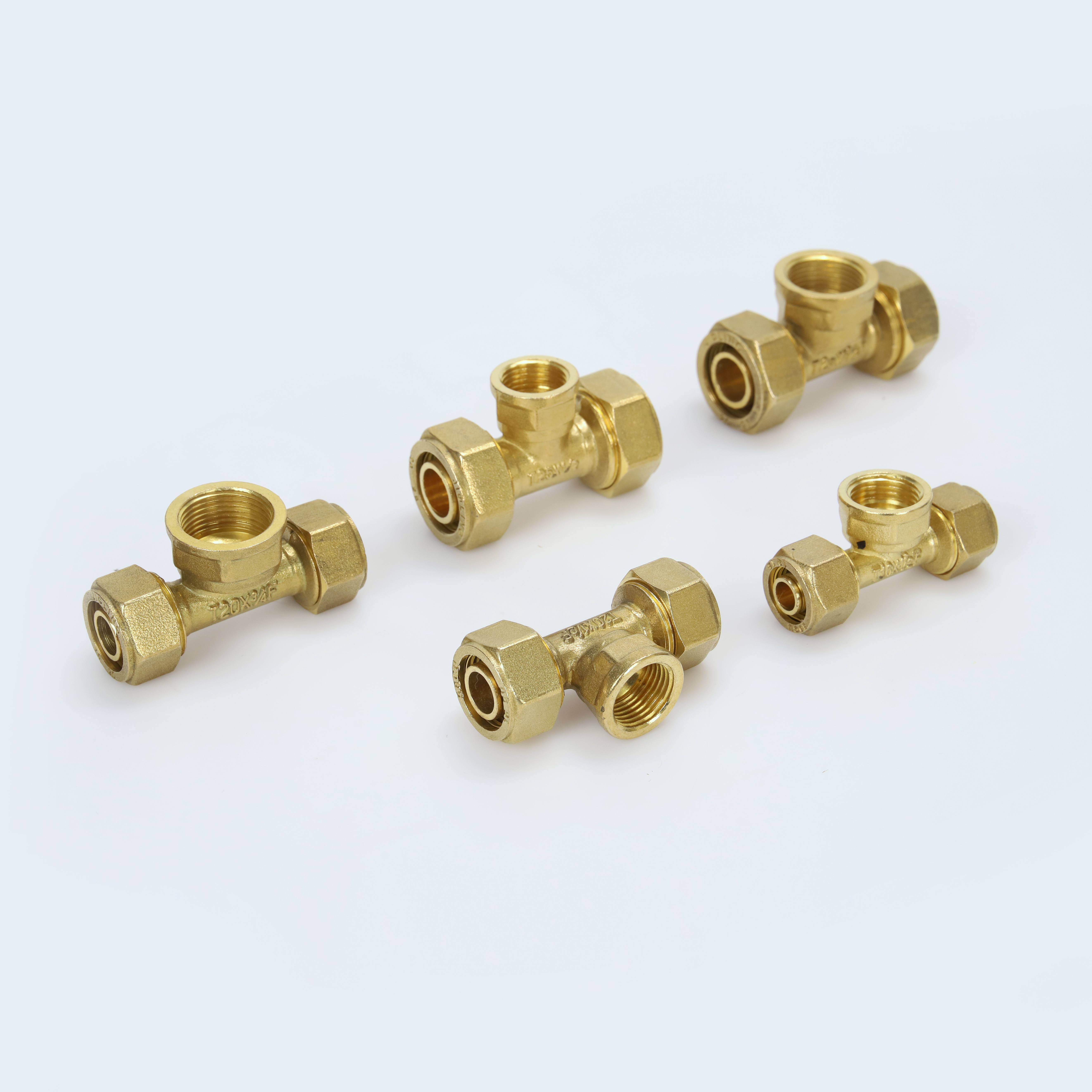 ALL type of natur gas pex-al-pex plastic gas pipe brass insert compress fitting thread quick connect gas hose pipe fitting