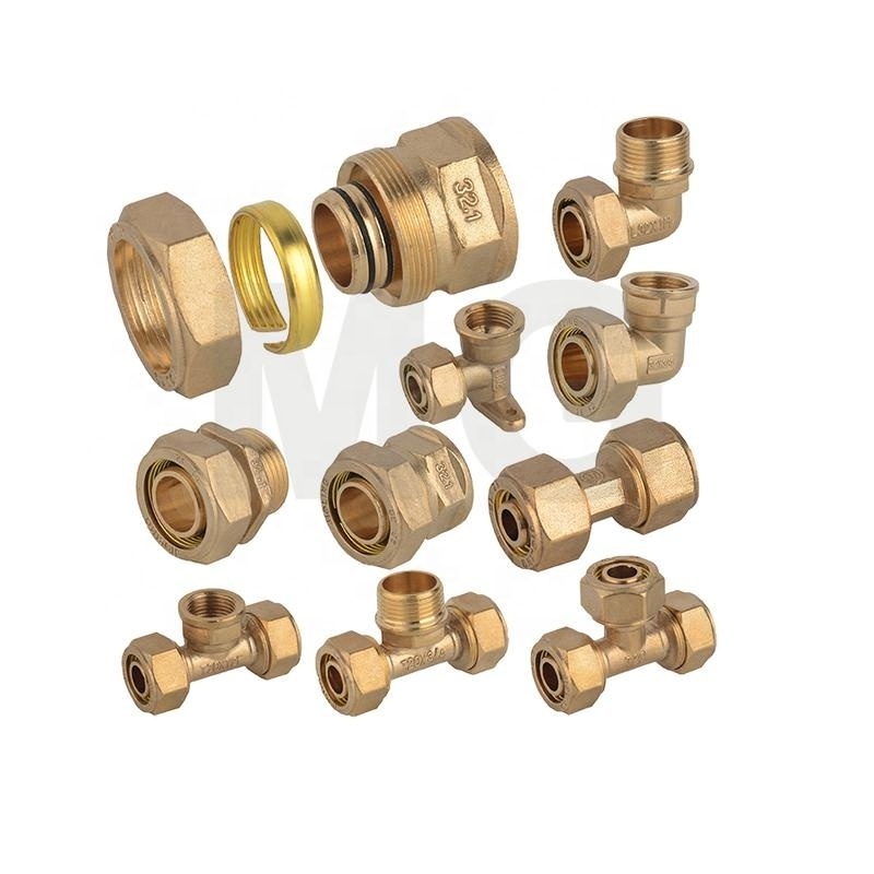 factory wholesale pex pipe fitting brass compression fitting