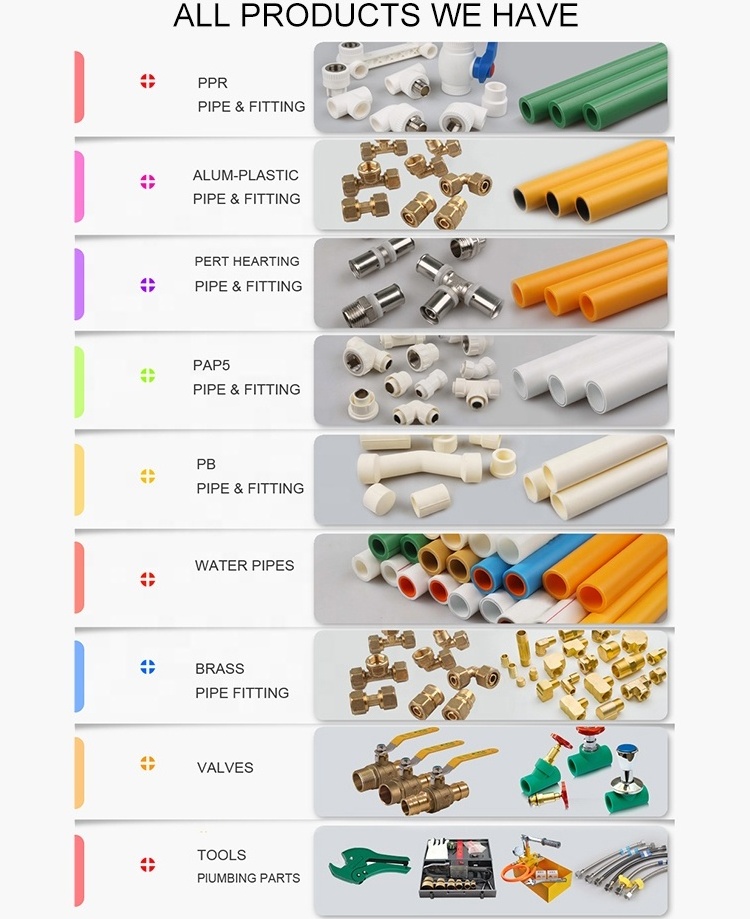 Plastic plumbing materials  ppr pipe fitting