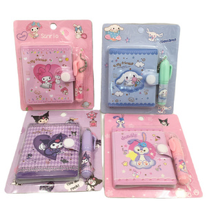 LINDA  High quality San-rio notebook with pen set cinnamon  Kuromi Melody notepad