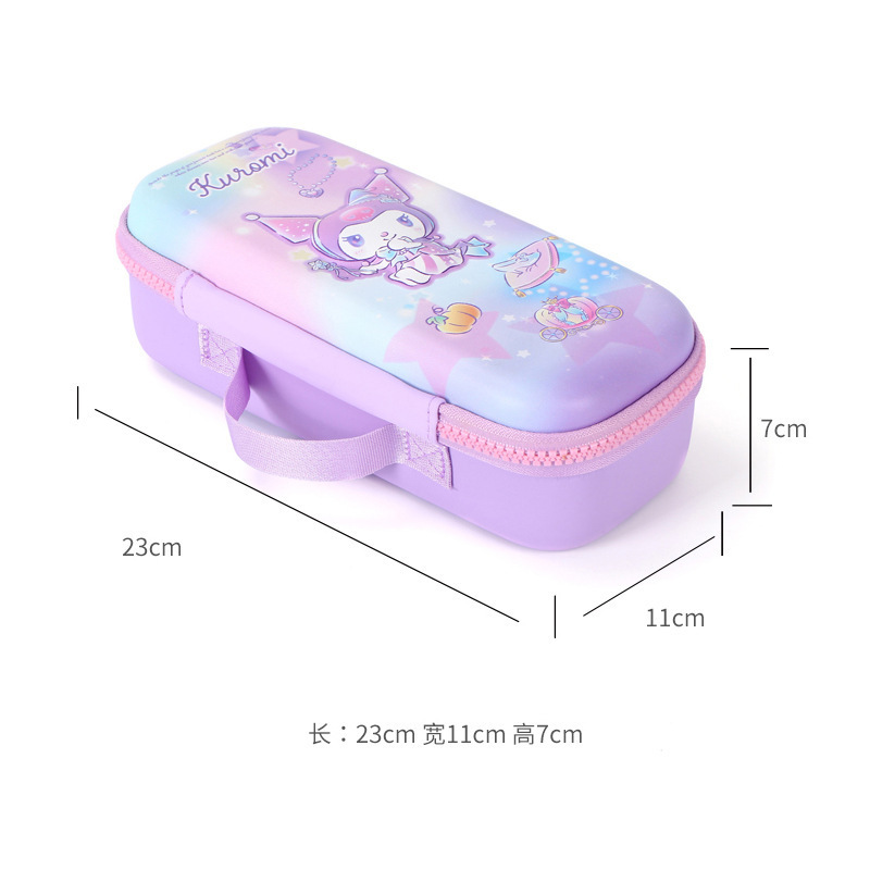 Linda colored multifunctional Kuromi Mymelody Cinnamoroll Student School password Children Box Stationery bags pencil box