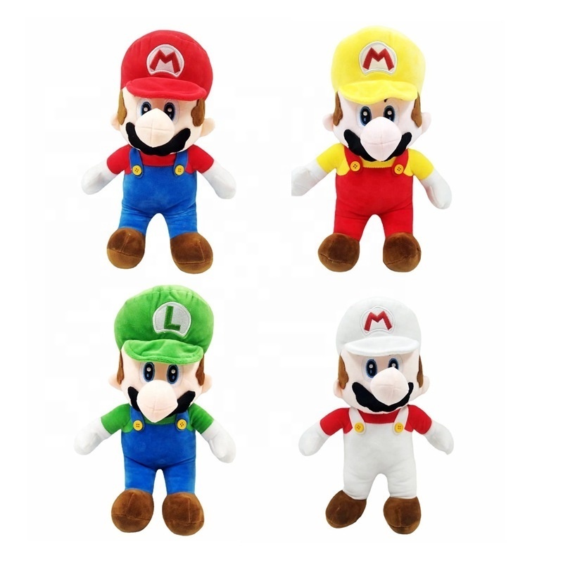 LINDA toy custom wholesale Super Mario Plush Toy Mario Doll Cartoon Super Mario Game Christmas Gift