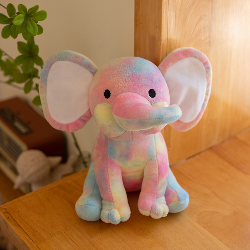 AL multi-style Chroma elephant plush toys babies sleeping elephants soothing soft graduation cap elephant plush  Toy