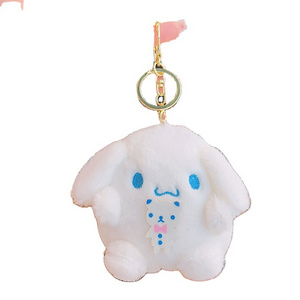 LINDA Kuromi  Sanrioes Plush Melody Coin Wallet Dog Animal Plush  Travel Bag Keychain Pendant Toy