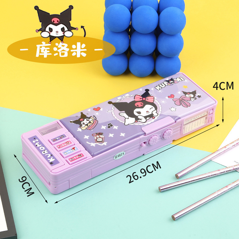 Linda Plastic Pvc Multifunctional Pencil Box Pop Out Up Mechanical School Kids Pencil Case For Kids