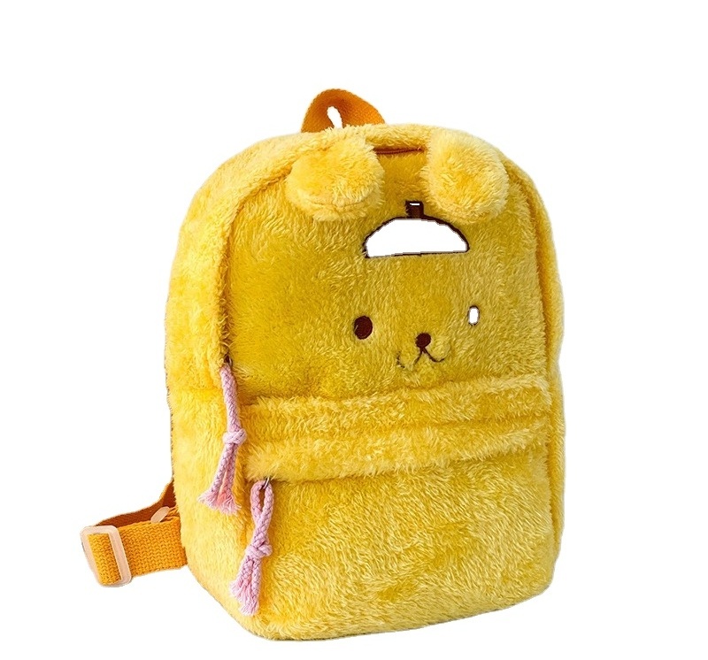 Linda Cross border cartoon backpack kulomi school bag cute cinnamon dog plush kids backpack