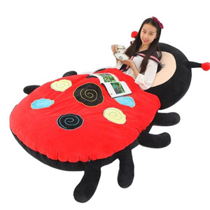 Linda New Big Creative Cartoon Cute Comfortable Mattress Frog Ladybug Plush Stuffed Animal Bed