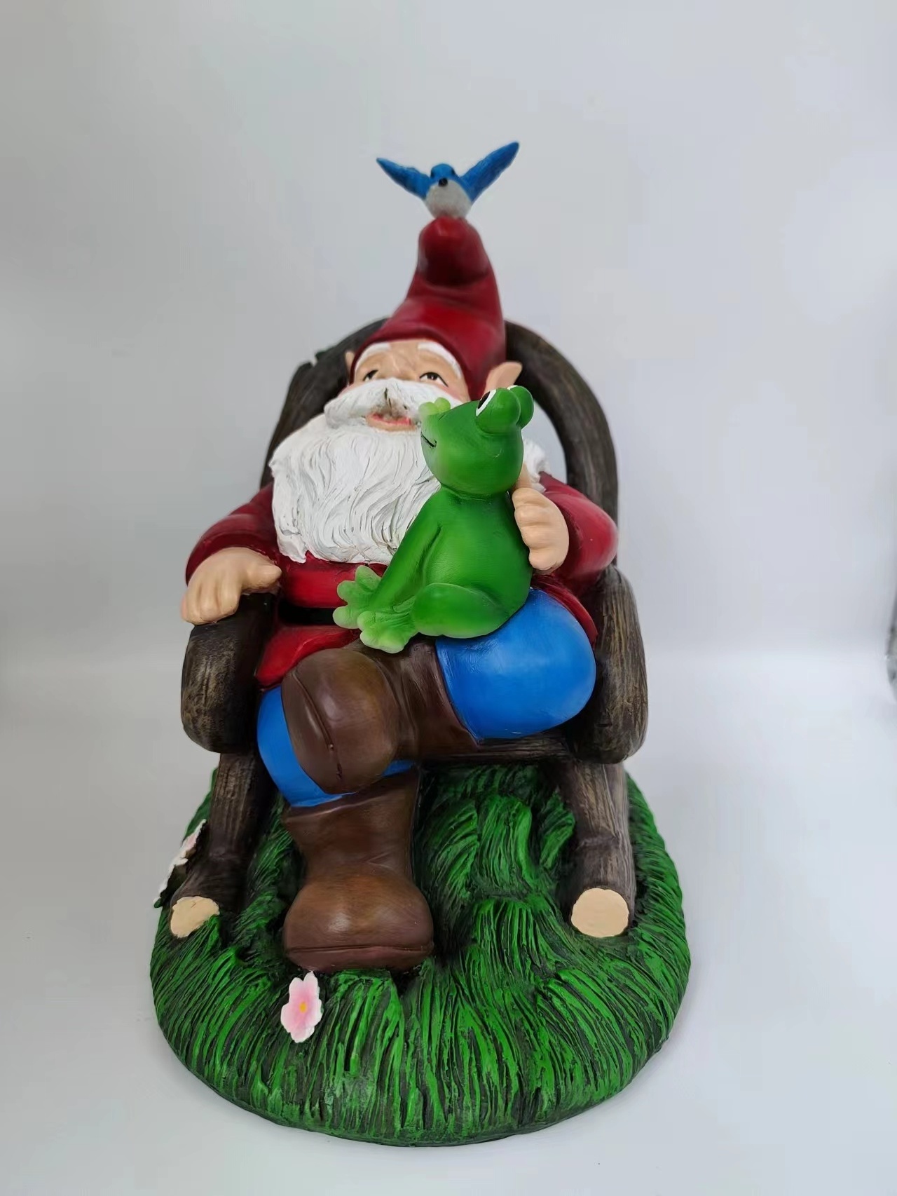 Creative Cute Sitting Santa Christmas Decorations Resting Santa Claus Lighting Figurine Garden Decor