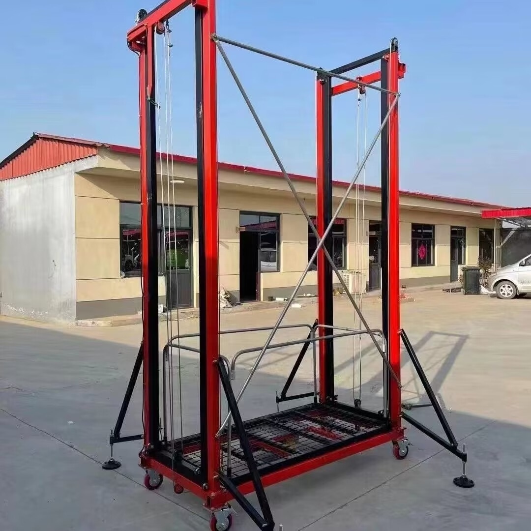 500kg Electric Scaffold Mobile Home Self Decoration Remote Control Electric Lifting Scaffold