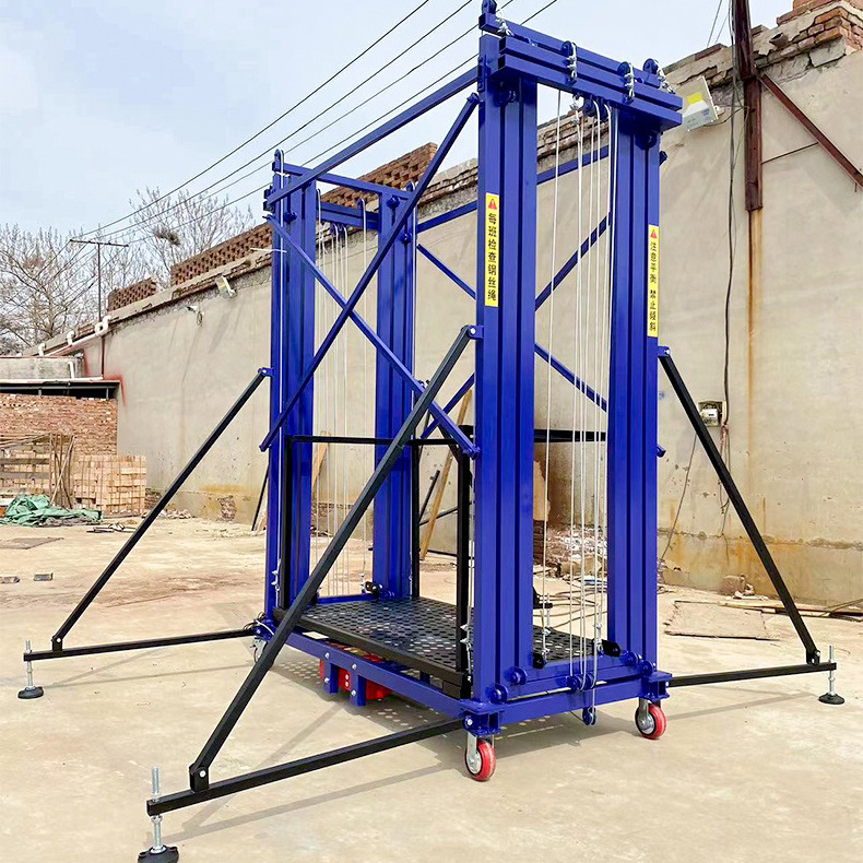 Low Cost Construction Portable Safety Hydraulic Small Electric Lifting Scaffold