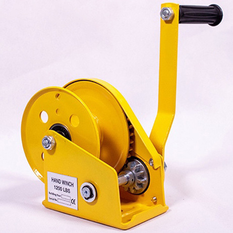 1200lbs 1800lbs 2600lbs Portable Self Locking Hand Winch With Stainless Rope