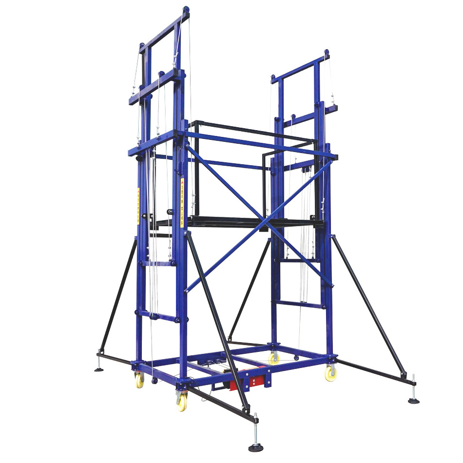 Low Cost Construction Portable Safety Hydraulic Small Electric Lifting Scaffold