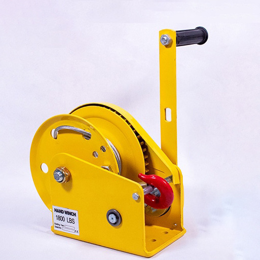 1200lbs 1800lbs 2600lbs Portable Self Locking Hand Winch With Stainless Rope