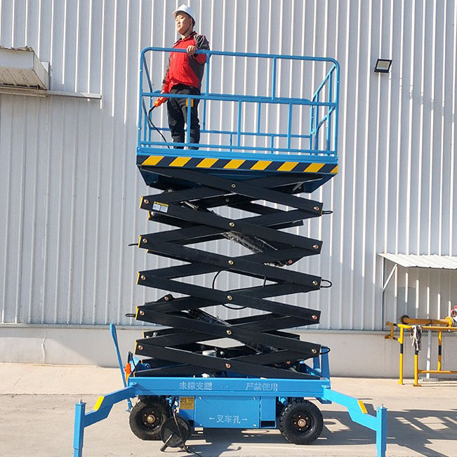 High Quality 7 Meter Scissor Lift Scaffolding 500kg Hydraulic Electric Lift Mobile Lift Platform