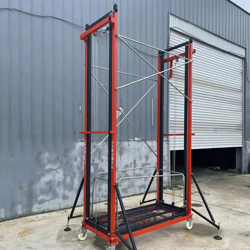 500kg Electric Scaffold Mobile Home Self Decoration Remote Control Electric Lifting Scaffold