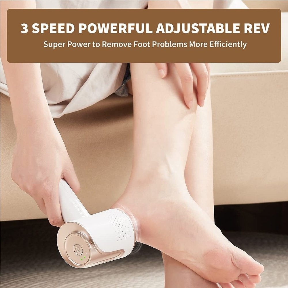 2023 New Style Removing Dead Skin Calluses Vacuum Repair Feet Rechargeable Electric Foot Grinder