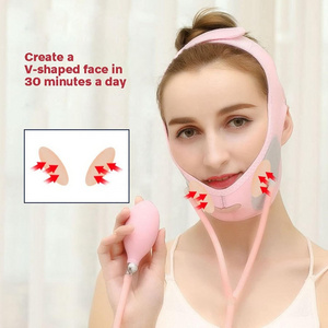 Inflatable Face Slimming Band Air Press Lift Up Belt Face-Lift Mask Massager V-Line Cheek Chin Slimming Belt Face Shaper Bandage