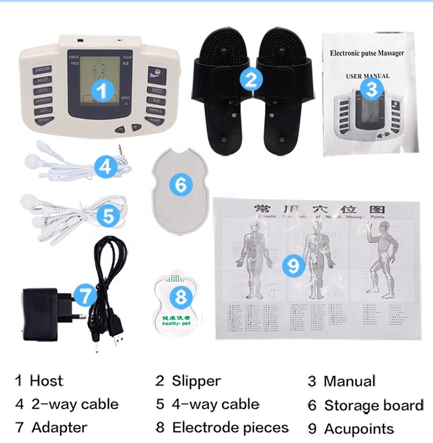 Health Care Full Body Tens Acupuncture Electric Therapy Meridian Physiotherapy Apparatus Massager