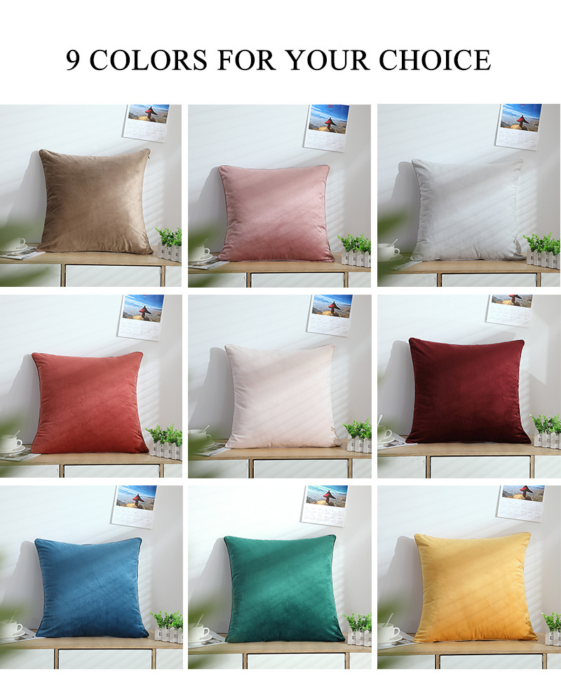 Best Selling Boho Pillow Inserts 45X45cm/50*50cm Chair Home Decoration Velvet Cushions Cover For Sofa Office Chair