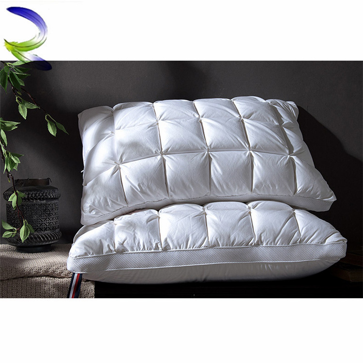 Wholesale 5 star hotel Soft Polyester Microfiber fiber Filling Pillow cotton cushion Insert Washable White Polyester Pillow