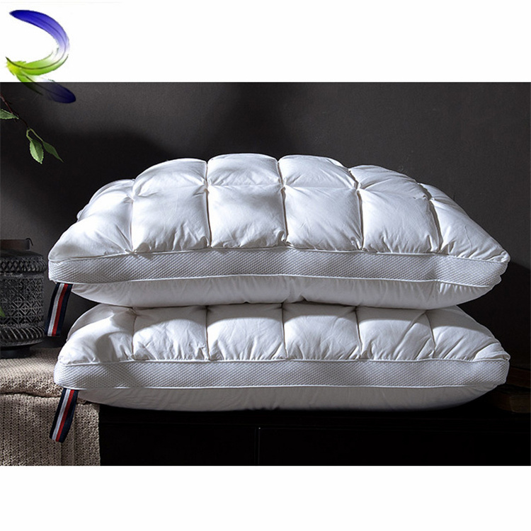 Wholesale 5 star hotel Soft Polyester Microfiber fiber Filling Pillow cotton cushion Insert Washable White Polyester Pillow