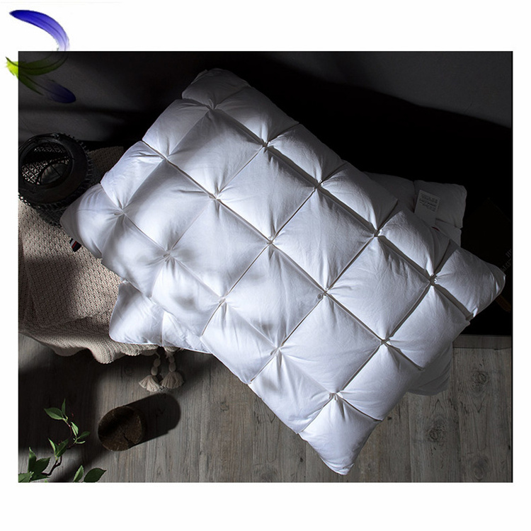 Wholesale 5 star hotel Soft Polyester Microfiber fiber Filling Pillow cotton cushion Insert Washable White Polyester Pillow