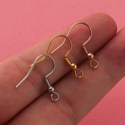 R.Gem. 304 Stainless Steel Earring Hooks Jewelry Findings & Components for DIY Jewelry