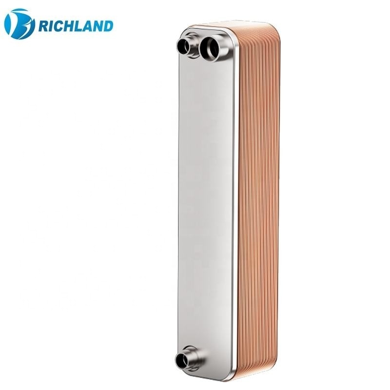 65bar 45bar Customized Copper Brazed Stainless Steel Plate Evaporator Heat Exchanger Hydraulic Cooler Coil