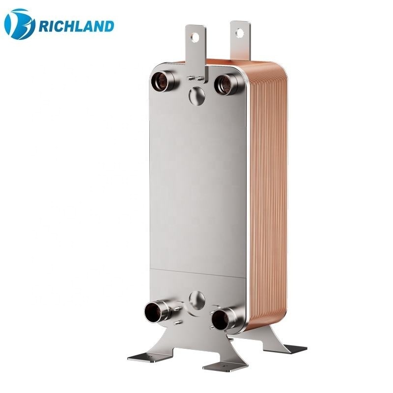 65bar 45bar Customized Copper Brazed Stainless Steel Plate Evaporator Heat Exchanger Hydraulic Cooler Coil