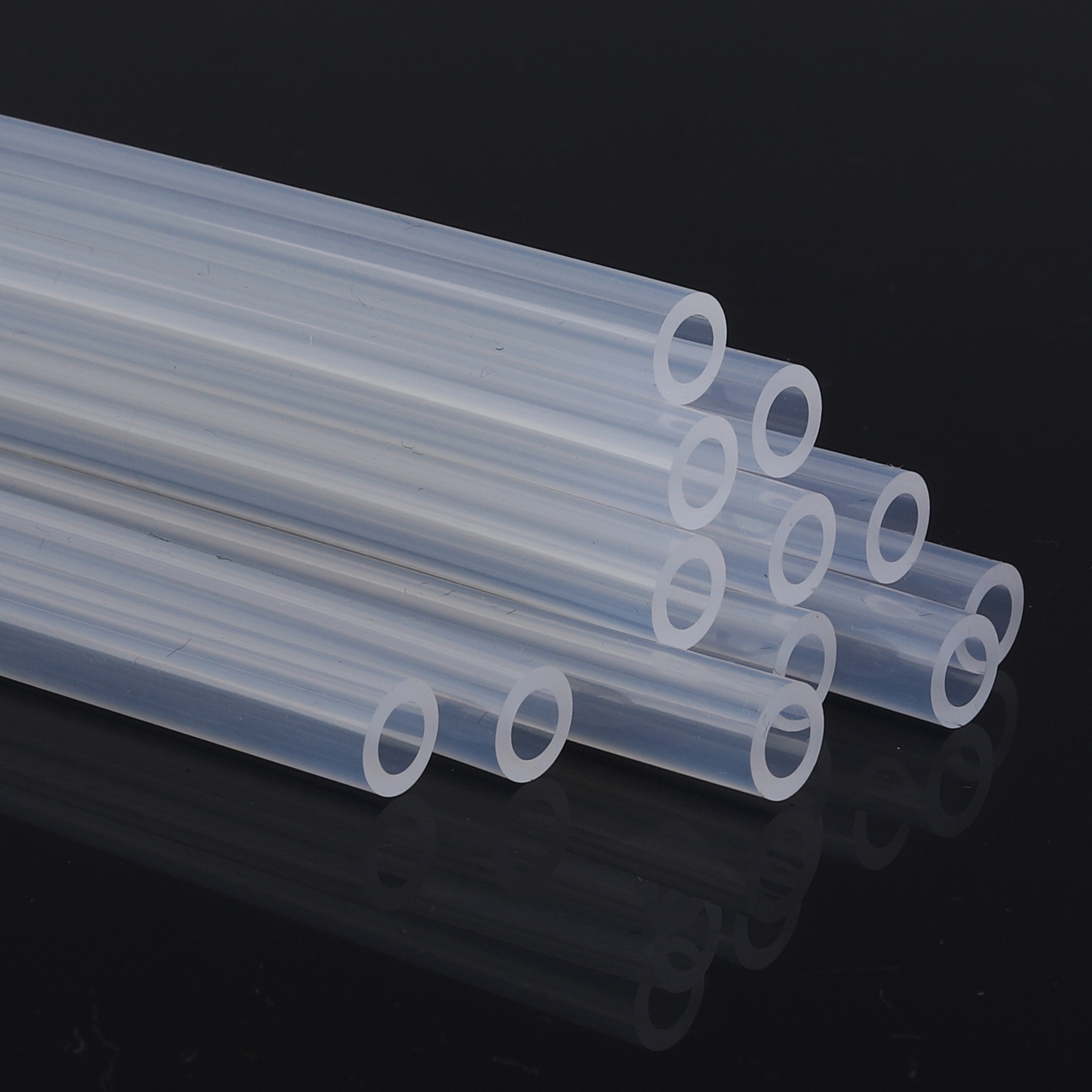 Food grade  silica  tube specifications transparent tasteless non-toxic high tensile high temperature resistant