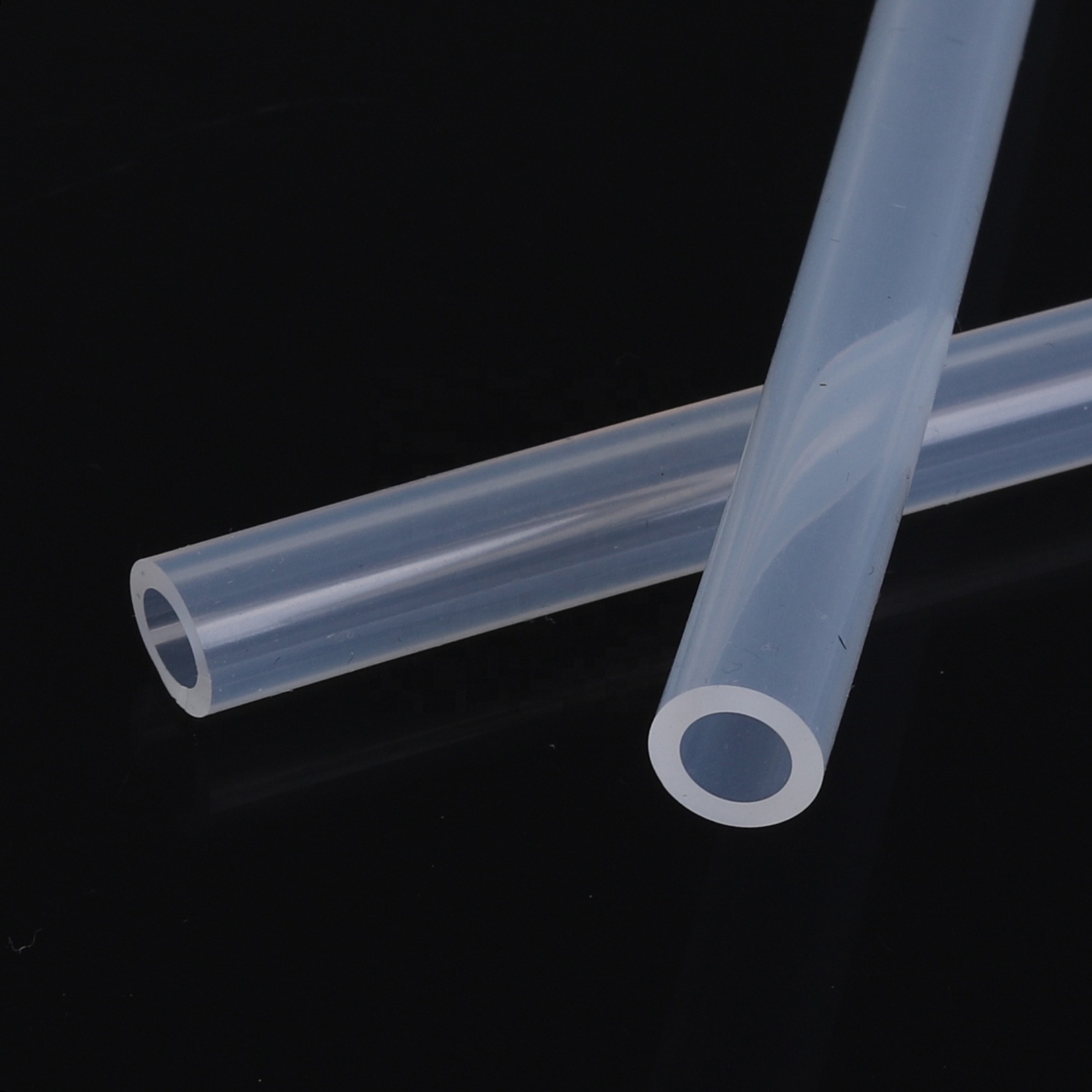 Food grade  silica  tube specifications transparent tasteless non-toxic high tensile high temperature resistant