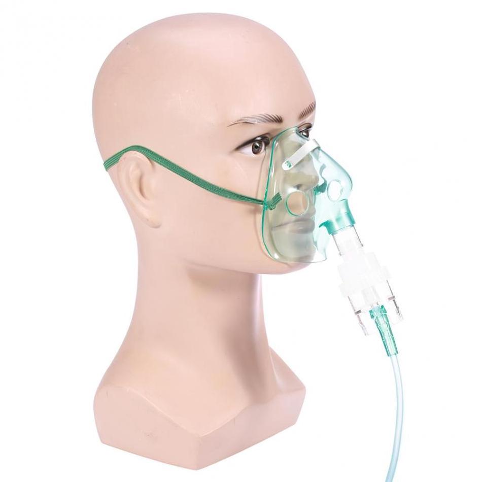 portable disposable non rebreather high concentration infant adult nebulizer kit plastic facial oxygen masks for medical grade