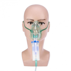 portable disposable non rebreather high concentration infant adult nebulizer kit plastic facial oxygen masks for medical grade