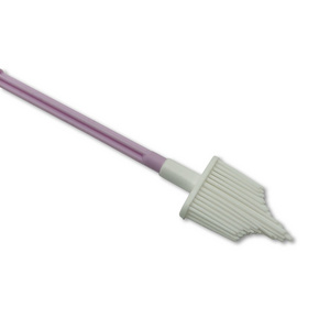 Disposable medical sterile plastic stick female cervical brush sampling collection vaginal  cervice cleaning brush