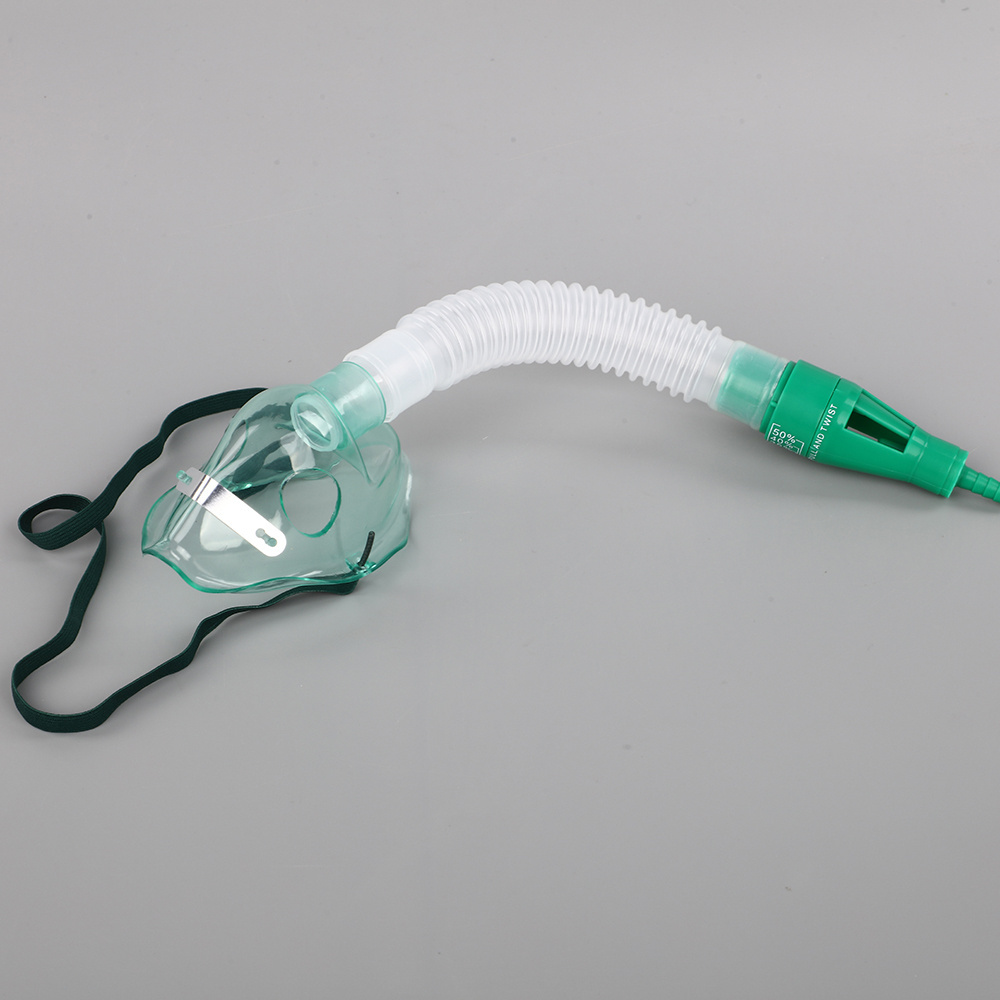 Disposable Adult Size Sterile Transparent Medical Oxygene Mask Venturi Nebulizer Mask