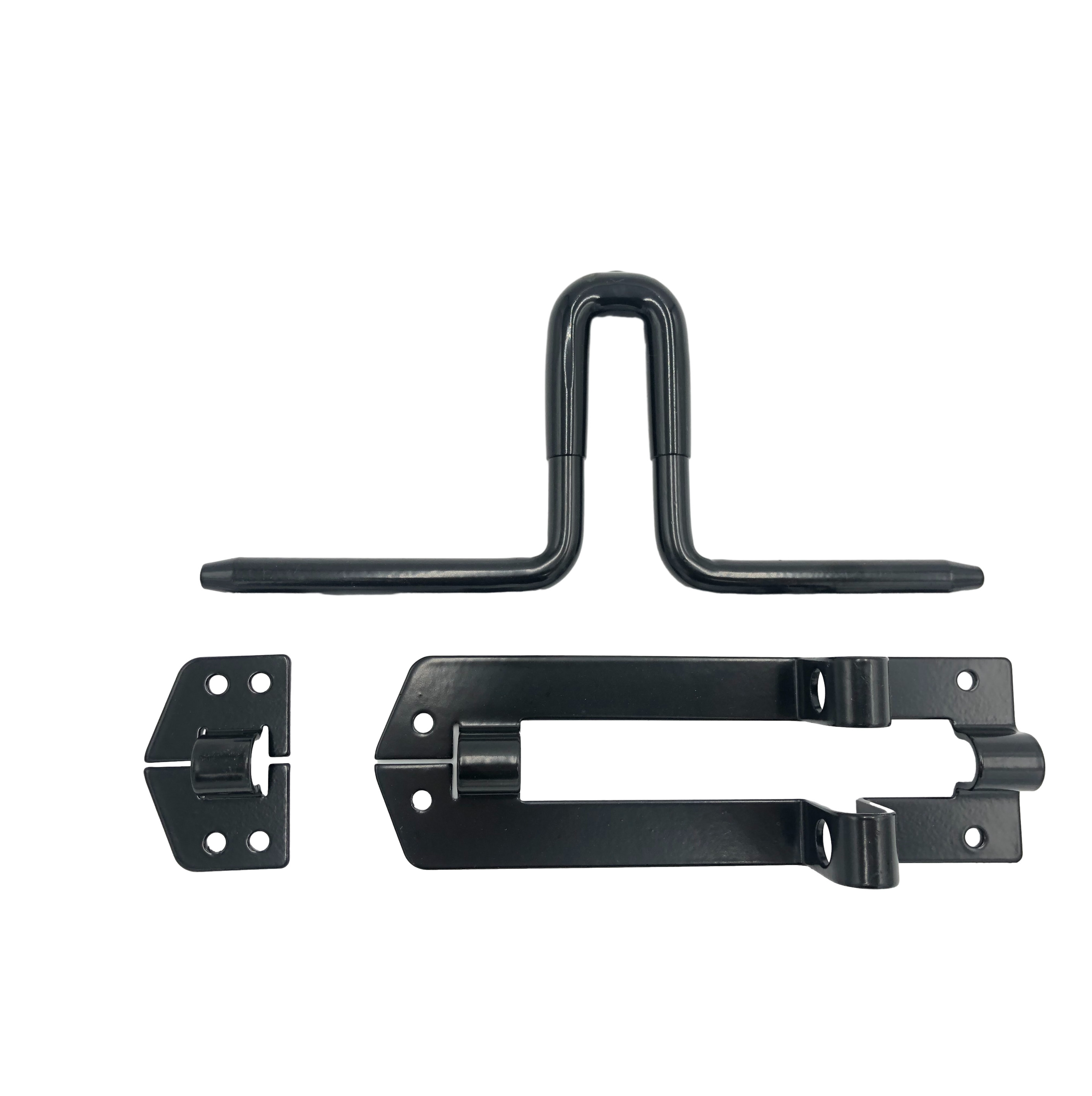 Black safety lock Bolt Heavy Duty Slide Bolt Lock Fence Gate Latch