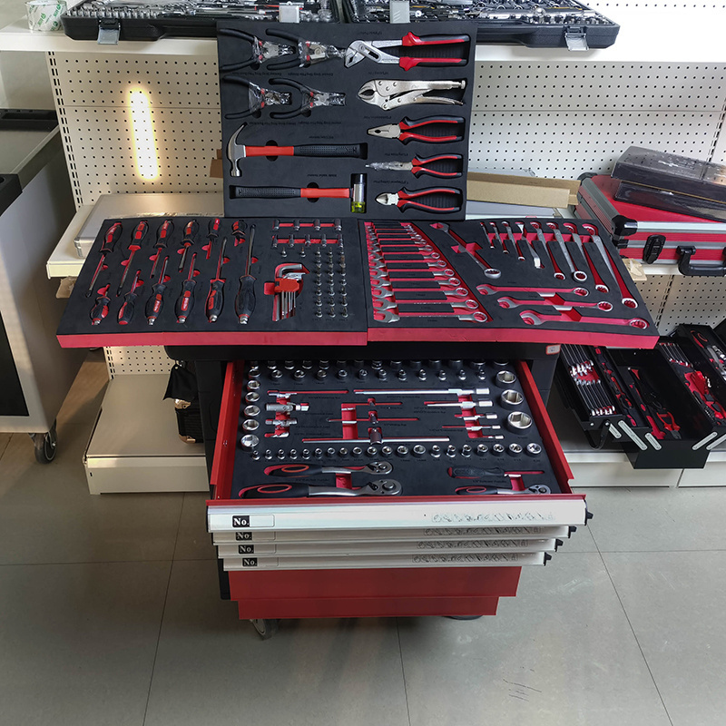 2020 RT160A  160pcs Tool Chest 6 Drawer Combination Set With Ball Bearig Drawer Slide