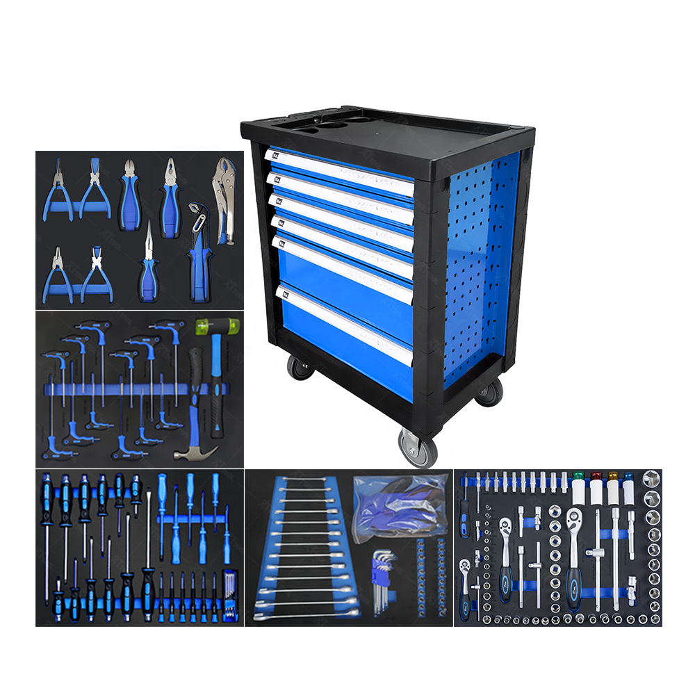 RTTOOL 175pcs Workbench Heavy Duty Tool Chest Storage With Tool Cabinet Garage werkzeugwagen