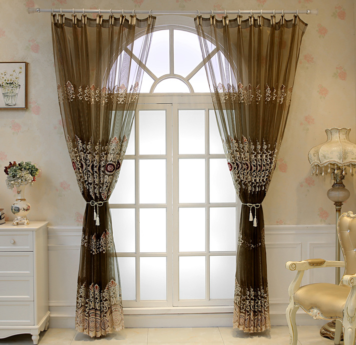 Turkish curtains luxury embroidery velvet european style living room bedroom simple curtains