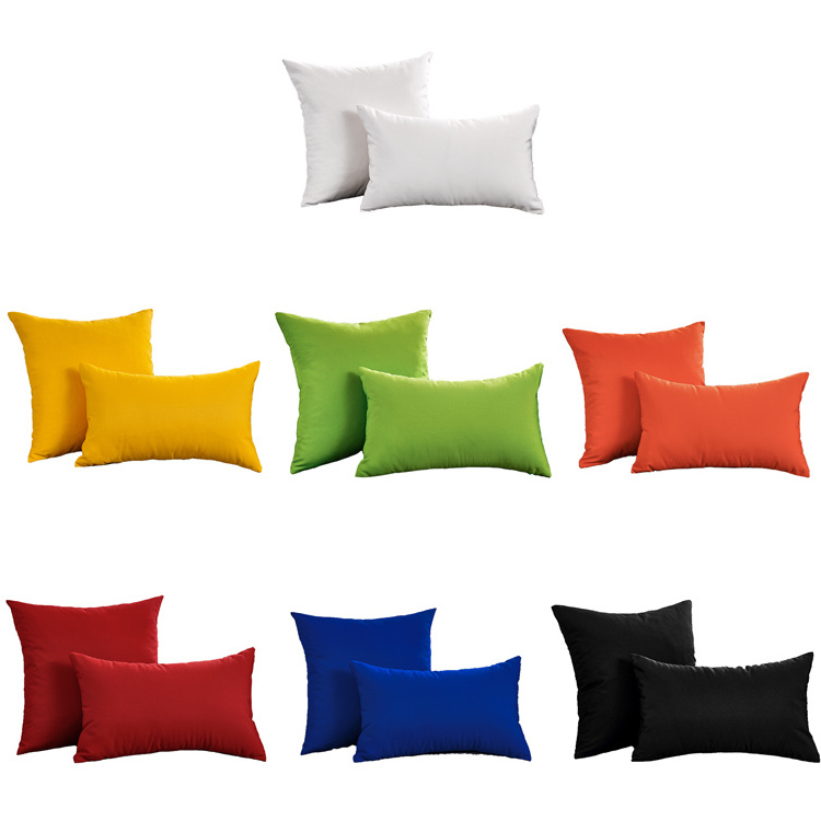 Solid Color Pillowcase 45*45cm Sun Protection High Quality Outdoor Cushions Cover Waterproof Throw Pillow Cover