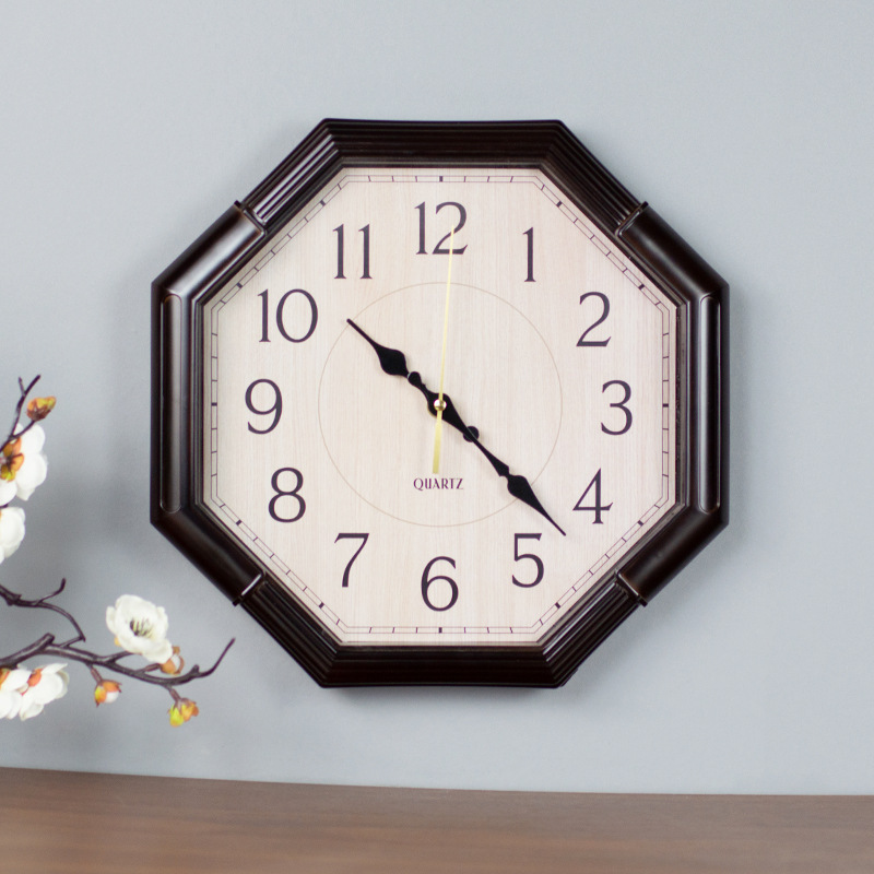 Octagon personality wall clock wholesale Chinese style living room clock fashion quartz clock