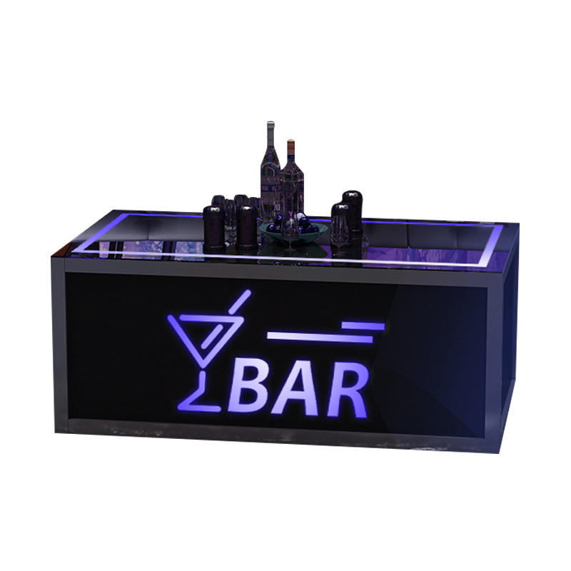 restaurant glowing Tea table led furniture night club RGB color KTV party LED bar Table