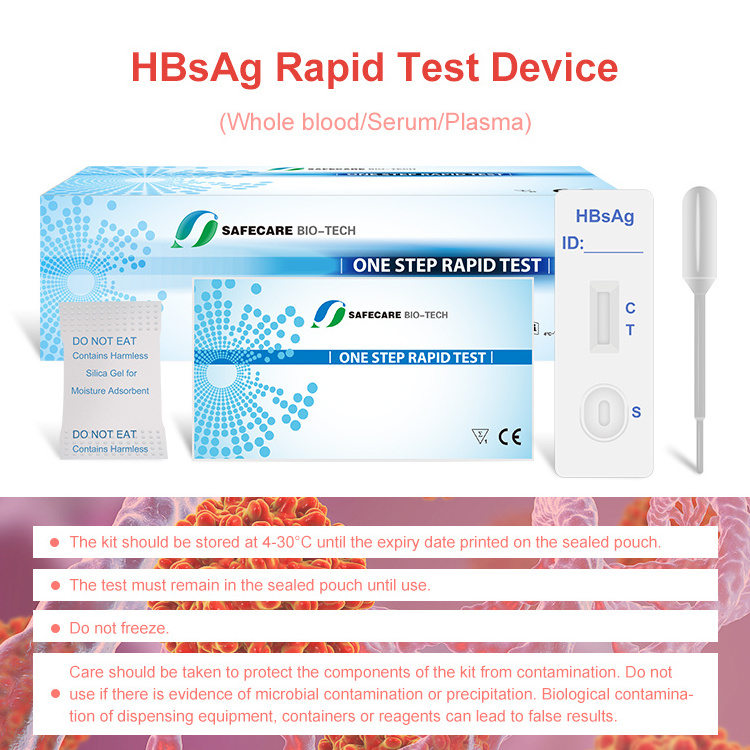 Testing Kit Infectious Disease Diagnostic Kit Rapid Test Device Hiv 1+2 Hbsag Antigen Rapid Test Kits