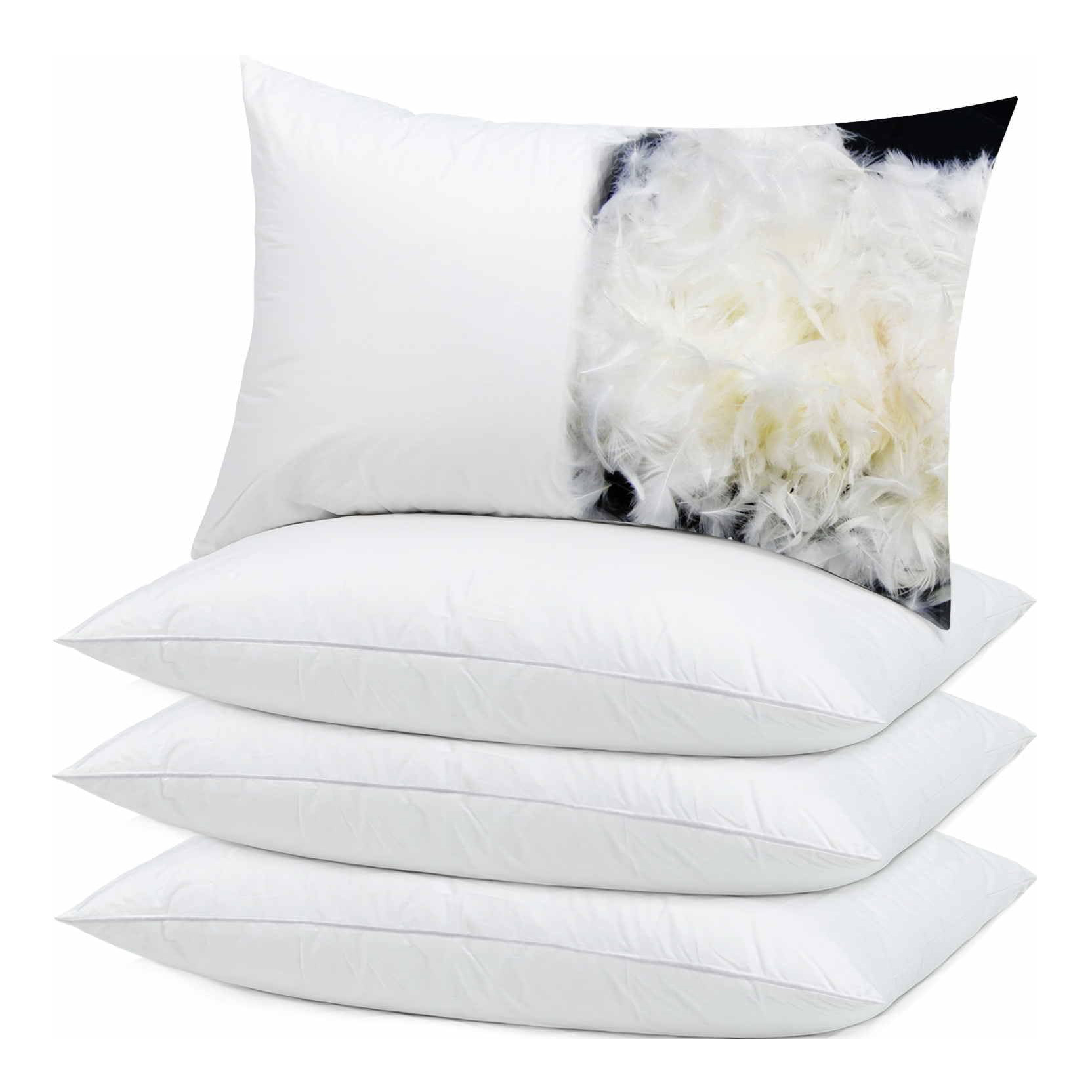 White Sofa Waist Pillowcase Filler Inner Outdoor Chaise Lounge Throw Pillow Cushion Inner For Decoration