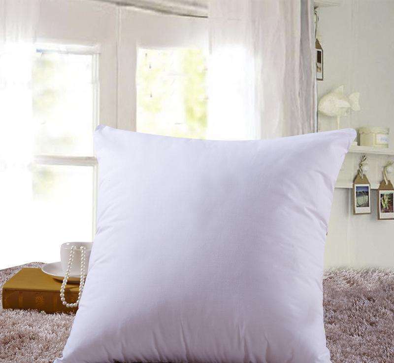 Custom 100% Polyester 45x45 Outdoor Sofa Comfort Seat White Feather Pillow Inner Cushion Inserts