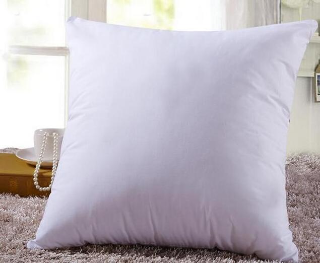 Custom 100% Polyester 45x45 Outdoor Sofa Comfort Seat White Feather Pillow Inner Cushion Inserts