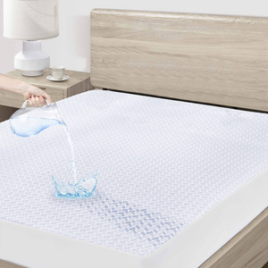 Premium Breathable Mattress Pad Cover Bamboo Rayon Waterproof Soft Mattress Protector