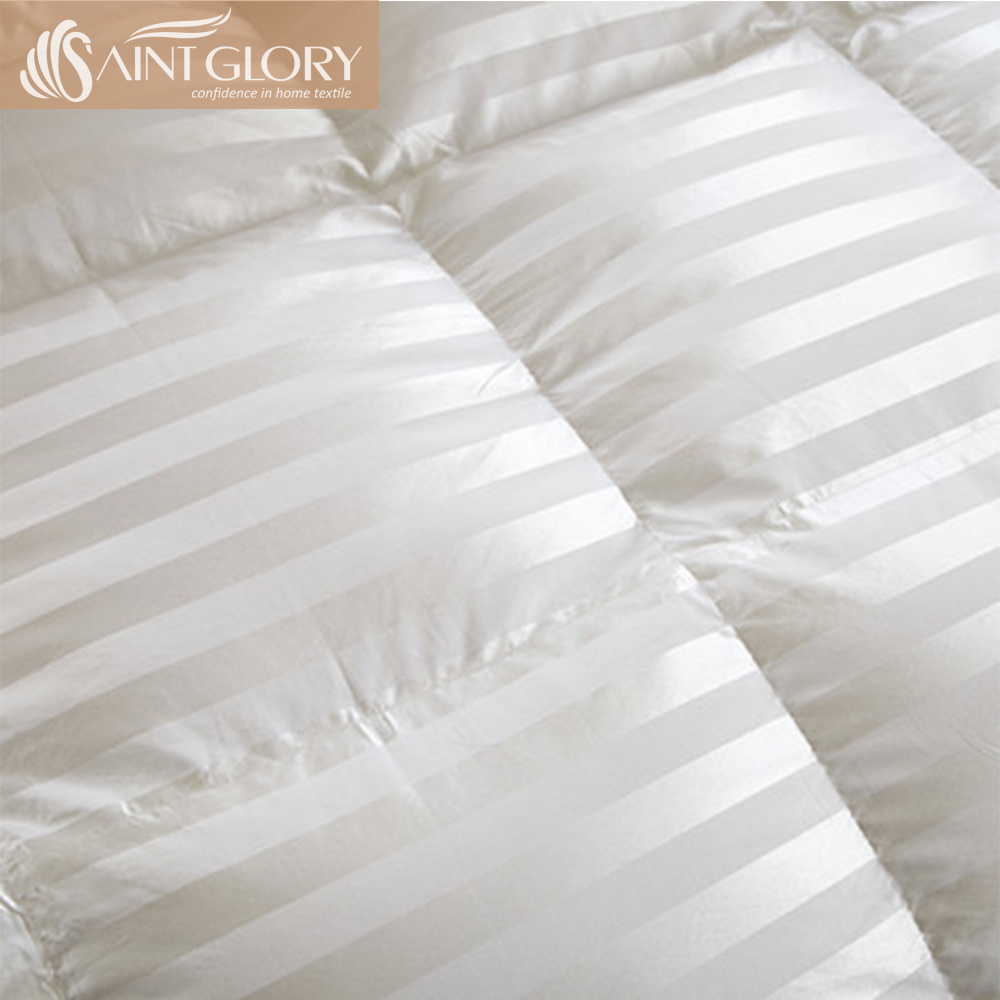 High grade best quality jacquard duvet with 100% silk fabric grosse down filling