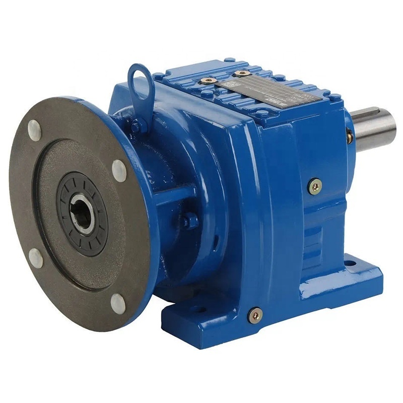 Casting Iron R Series Inline Helical Gearbox Helical Speed Reducer Reverse Gear Box